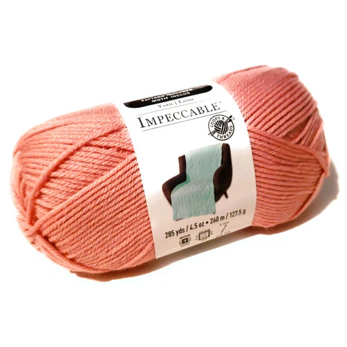 Loops & Threads Impeccable Yarn 4.5 oz. One Ball - Soft Rose Pink