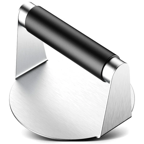 Pisol Smash Burger Press, Hamburger Smasher Tool for Griddle, Stainless Steel Ham Patty Press with Anti-Scald Handle, 5.5