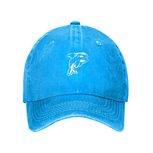 QIZYOQA Killer Whale Orca Baseball Cap for Men Women Vintage Trucker Hat Golf Hats Dad Hat