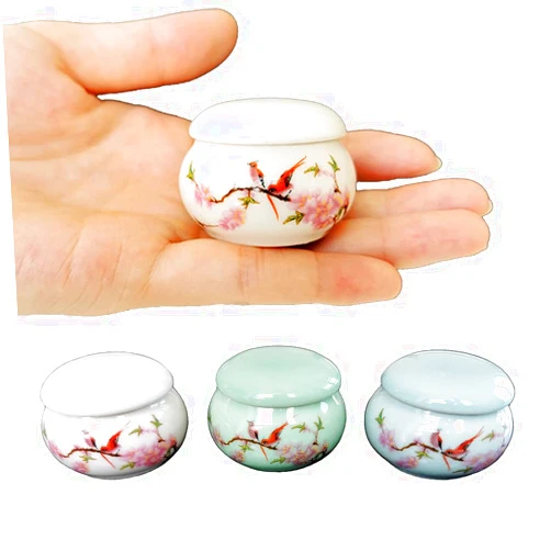 LitLife Mini Hummingbird Urns for Human Ashes Set of 4 - Small Keepsake Cremation Urns for Sharing Adult Ashes Dog Cat Ash Holders - Miniature Pets Memorial Ceramic Funeral Urn for Your Loved One