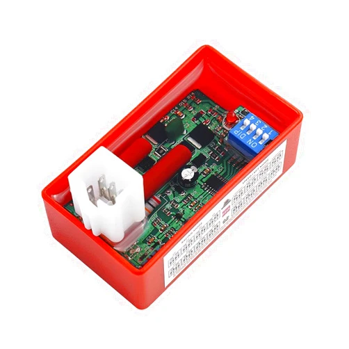 Generic 5 Pin Adjustable AC CDI Box with DIP Switch, Motorcycle Ignition Box, Dual Plug CDI Box, AC CDI Ignition Box for Wave100 Racing C100 AT110 C90 BIZ100