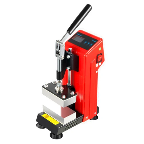 TuBaSaki Manual Heat Press Machine with LCD Controller 2x5 Inch 400W Dual Heating Plates 1100lbs Pressure Portable Mini Extracter Hot Presser