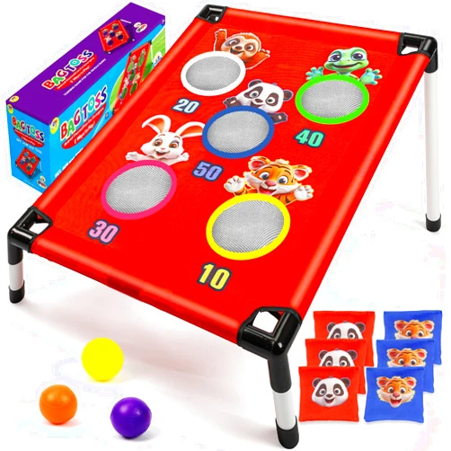 TOY Life Bean Bag Toss Game, Outdoor Toys for Toddlers 3-5, Outdoor Toys for Kids Ages 4-8, Outdoor Kids Toys, Kids Party Games, Outside Toys for Kids Ages 4-8, Outside Toys for Toddlers 3-5