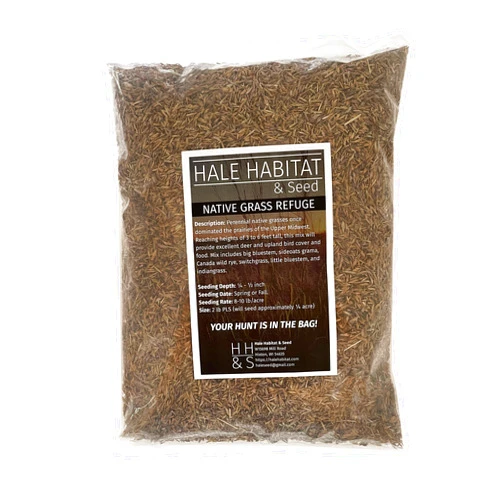 Hale Habitat & Seed Native Grass Refuge, Deer & Wildlife Cover, 1/4 Acre