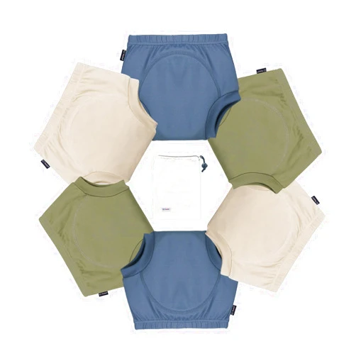 EZ Moms 6 Packs Toddler Potty Training Underwear Absorbent Training Pants Toilet Training Pants 2T-7T