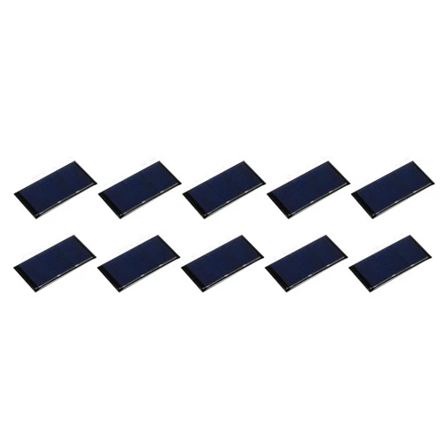 MECCANIXITY Mini Solar Panel Cell 1.5V 160mA 0.24W 60mm x 30mm for DIY Electric Power Project Pack of 10