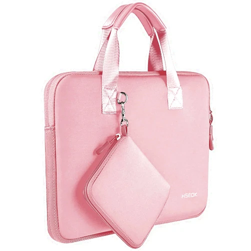 Hseok 13-14 Inch Laptop Case with Handle and Small Case,Water Resistant Durable Laptop Bag for MacBook,HP,ASUS,Dell,Lenovo,P02K01