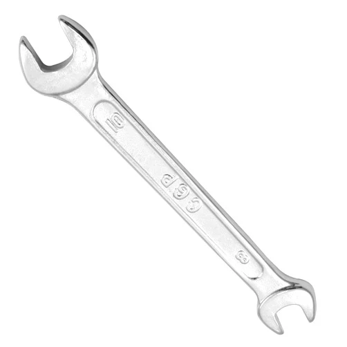 Utoolmart 8mm x 10mm Double Open End Wrench, 123mm Length Metric Wrench, Crowfoot Wrench, 45# Carbon Steel, Chrome Plated