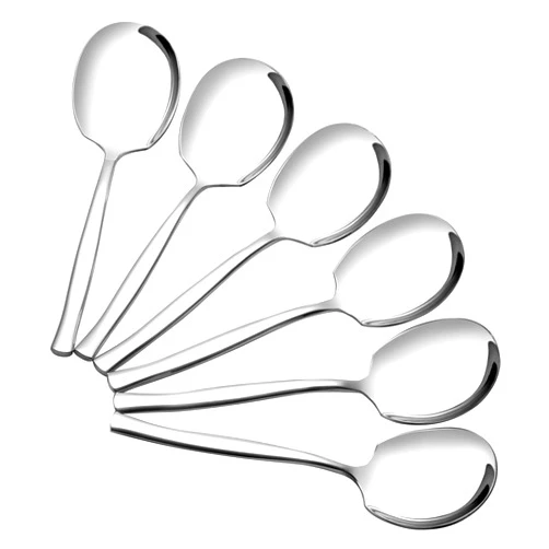 Minekkyes Set of 8 Buffet Spoons, Stainless Steel Buffet Serving Spoons, Large Serving Spoons