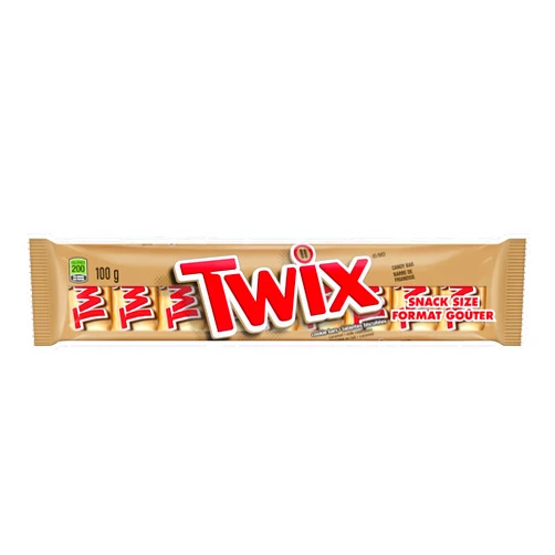 Twix Mars Twix Caramel Milk Chocolate Snack Size Cookie Bars, 10 minis {Imported from Canada}