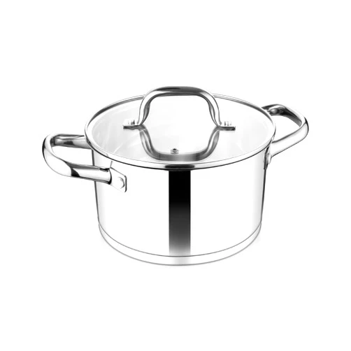 TeamFar Stainless Steel Stock Pot, 4-quart Tri-ply Base Stockpot Cooking Pasta Pot with Lid, for Induction Gas Glass Electric, Healthy & Heavy Duty, Ergonomic Handles & Straight Side, Dishwasher Safe