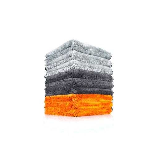 The Rag Company - The Wolf Pack - Premium Ultra-Soft Microfiber Detailing Towels; Buttersoft Suede Edge; Perfect for Buffing and Final Wipedowns; 480GSM, 16in x 16in, Mixed Earth Tone Colors (9-Pack)