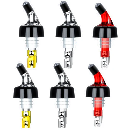 SuproBarware Automatic Measured Bottle Pourer - Quick Shot Spirit Measure Pourer Drinks Wine Cocktail Dispenser Home Bar Tools - 1oz/30ml (6 pack)
