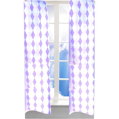 Pam Grace Creations Curtain Panel – Purple Lovebird
