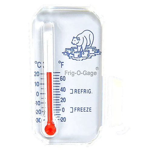 Sun Company Frig-o-gage - Cooler/Refrigerator/Freezer Thermometer | Refrigerate and Freeze Zones | for RVs and Motor Homes