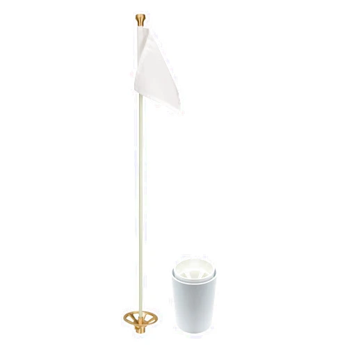 SPW Unique Lighting Systems ILCP-LED Odyssey Series Illumi-Cup LED Golf Cup Includes LED Bulb, Cup, Ball Catch, Flag & Lead Wire