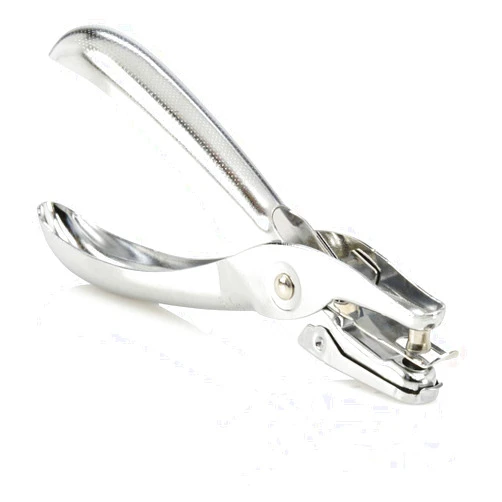 Swingline 1 Hole Punch, 5 Sheet Capacity Hole Puncher, Single Hole Paper Punch, Chrome (74005)