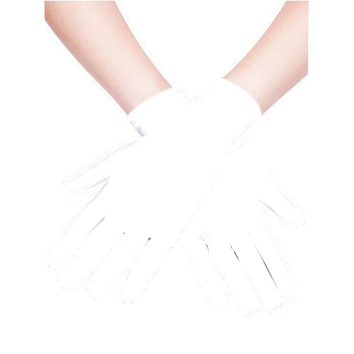 Sumind Short Opera Satin Gloves Wrist Length Gloves for Women Opera Wedding Banquet Evening Dress Glove for Tea Party Dance