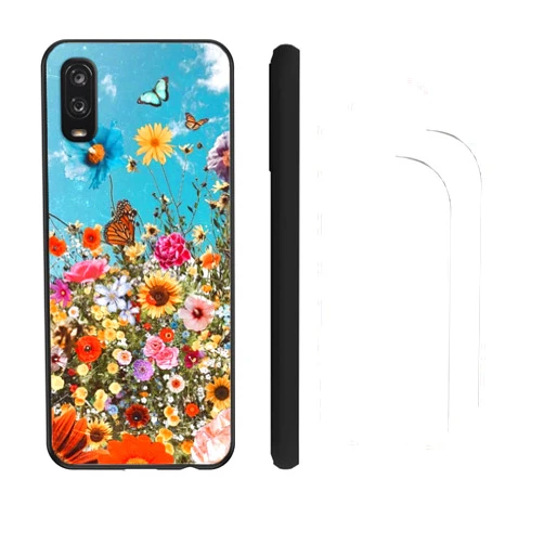 Jioeuinly Case for Jitterbug Smart 3 / Lively Smart Smartphone Jitterbug Phone Case Cover + [2 Pack] Film Soft TPU Screen Protector J-55