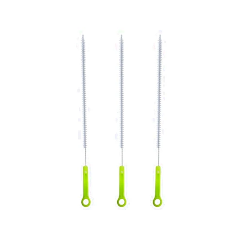 WHTCHSU 3Pcs 27.9” long Sink Drain Overflow Cleaning Brush, Household Sewer Hair Catcher （Green）