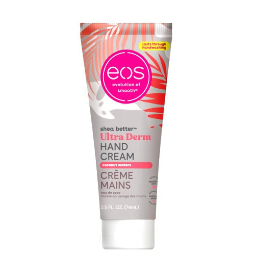 eos Shea Better Hand Cream - Coconut, Natural Shea Butter Hand Lotion and Skin Care, 24 Hour Hydration with Shea Butter & Oil, 2.5 oz, Packaging May Vary