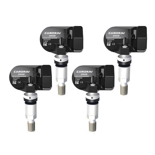 CARORAV TPMS Sensor,Tire Pressure Sensor fit for Jeep Wrangler Liberty Compass,Chrysler Pacifica Sebring,Dodge RAM, 315MHz OE Replaces#56053030AB 56053030AC 56029479AB,4-Pack