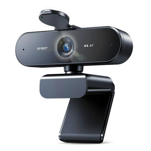 EMEET NOVA 4K Webcam for PC - Ultra 4K HD, PDAF Autofocus, Dual Noise-Cancelling Mics, 73° FOV, Auto Light Correction, USB Plug&Play, Privacy Cover, Ideal for High-End Business Meetings&Live Streaming