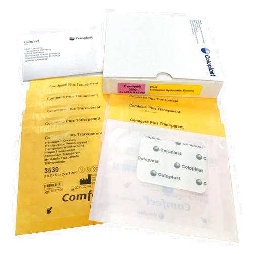 Coloplast Inc Comfeel Plus Clear Dressing, Sterile 2X2 3/4 Hydrocolloid, 10 ea
