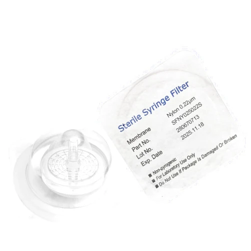 Biomed Scientific Sterile Syringe Filters Nylon 25 mm Diameter 0.22 um Pore Size Individually Packaged 10/pk by Biomed Scientific