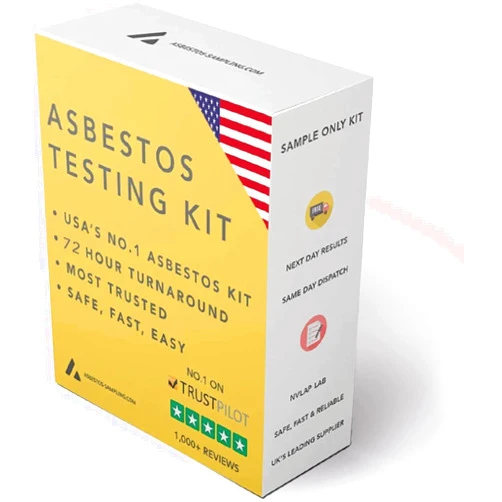 Asbestos-Sampling.com Asbestos Test Kit - Sample Only Testing - 72hr (3 Business Days) NVLAP lab Result with lab Testing fee Included. (1 Sample (24hr))