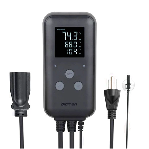 SENSTREE Greenhouse Temperature Controller Digital Waterproof Thermostat For Home Brewing Fermentation Breeding Incubation Greenhouse Terrarium, Heating & Cooling Outlet Temperature Controller 110V 10A 1100W