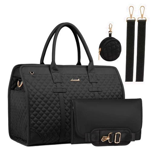 LOVEVOOK Diaper Bag Tote with Changing Station & Pacifier Case, Stylish Baby Bag for Mom Hospital Bag Weekender Travel