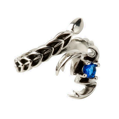 Nainsect Retro Scorpion Finger Rings Vintage White Copper Adjustbal Open Rings Metal Domineering Hip-Hop Punk Exaggeration Jewelry for Men Women Boys Girls