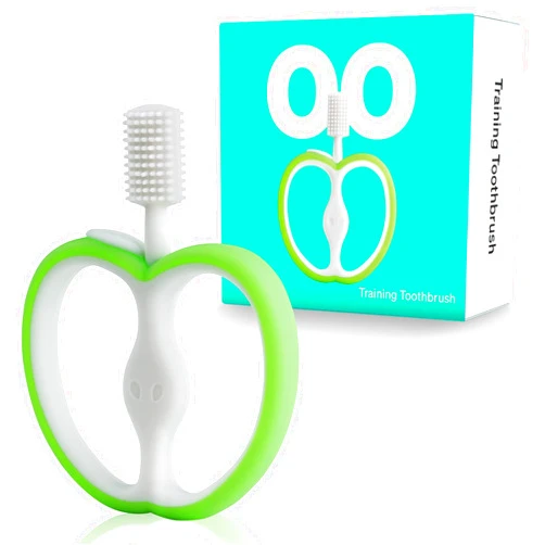 Love Noobs Training Baby Toothbrush, Silicone Baby Teething Toys for 4-12 Months Baby Teething Relief, 4+ Months Baby Teether First Toothbrush for Infant Teething Relief Toddler Teether