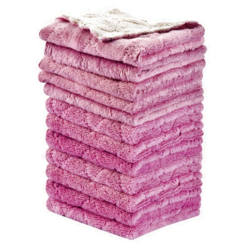 OstWony 12PCS Kitchen Towels Dish Towels, Multipurpose Reusable Dish Cloths, Double-Sided Microfiber Cleaning Rags for Furniture, Car, Tea, Bowl, 10x 6 inch