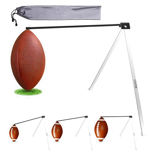 COITEK Football Kicking Tee Football Kicking Stand Football Tee Holder Portable Field Goal Kickers Stand Holder for All Ball Size Kicking Football Training Practice Accessories with Carrying Bag