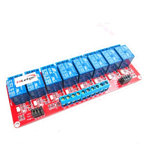 HiLetgo 12V 8 Channel Relay Module with OPTO-Isolated High and Low Level Trigger 8 Ways Relay Switch Module for Arduino
