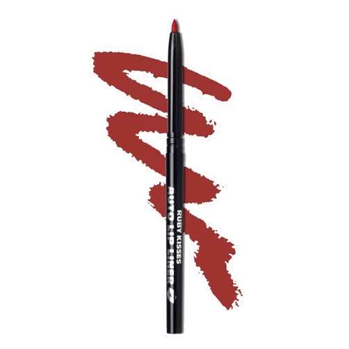 Ruby Kisses Auto Lip Liner Pencil, Long Lasting, Smooth Application Mechanical Lip Liner Pencil (Plum)