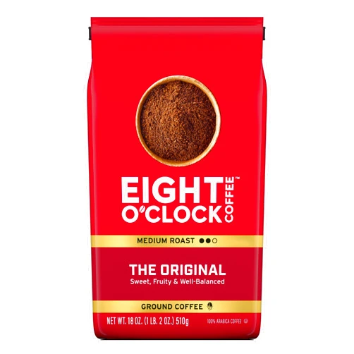 Eight O'Clock Coffee The Original Decaf, Medium Roast Whole Bean Decaffeinated Coffee, 100% Arabica, 18 Ounce (Pack of 1)