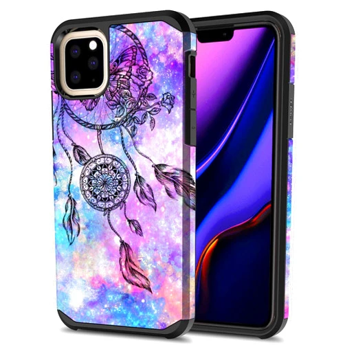 Onyxii Case iPhone 11 Pro Max Case, Onyxii Hybrid Dual Layer Slim Graphic Armor Shockproof Impact Resistant Protective Cover Case for iPhone 11 Pro Max (Dream Catcher)