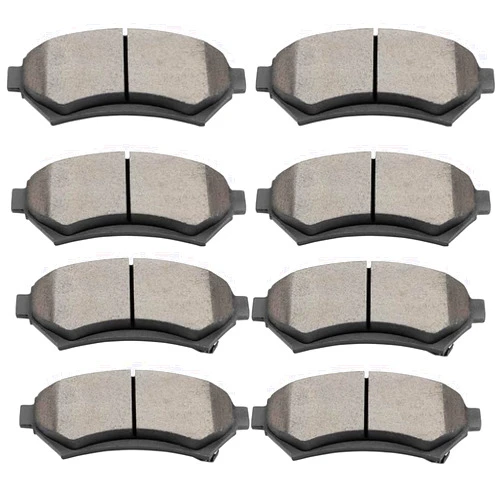ALADICHE 8pcs Front Rear Ceramic Brake Pads fit For Chevrolet Impala 2000-2005, For Chevrolet Venture 2002-2004, For Buick Regal 1997-2004, For Cadillac Eldorado 1997-2002, For Pontiac Bonneville 2000-2005