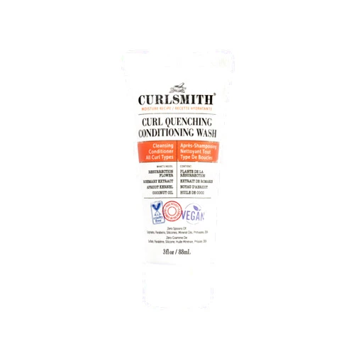 CURLSMITH - Curl Quenching Conditioning Wash - Vegan Cowash 2 in 1 Conditioner and Shampoo for Wavy, Curly and Coily Hair (3oz)