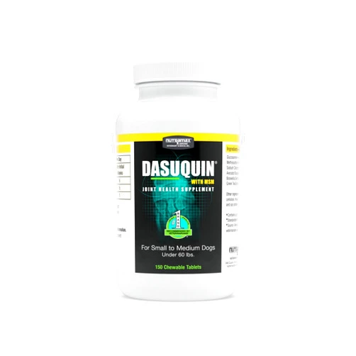 Nutramax Laboratories Nutramax Dasuquin with MSM Joint Health Supplement for Small to Medium Dogs - With Glucosamine, MSM, Chondroitin, ASU, Boswellia Serrata Extract, and Green Tea Extract, 150 Chewable Tablets