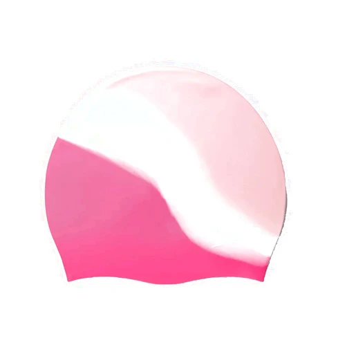 Speedo Junior Multi Colour Silicone Cap - Oyster/White/Blush