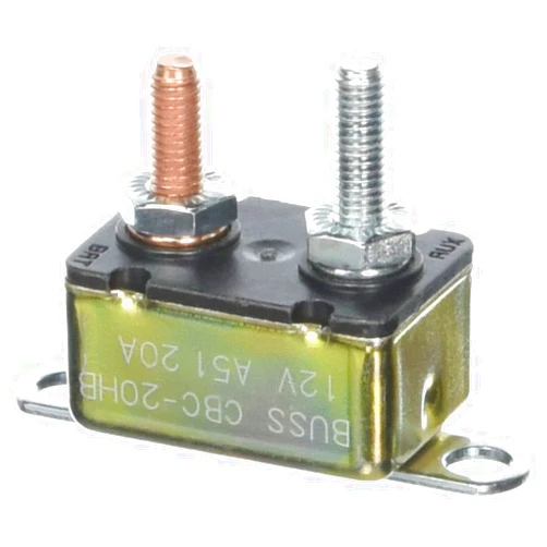 Bussmann CBC-20HB Circuit Breaker (Type I Heavy Duty Automotive with Stud Terminals and Bracket - 20 A), 1 Pack