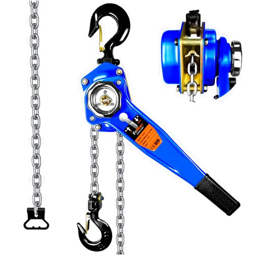 FITHOIST Lever Chain Hoist 3300LBS Capacity 20FT Manual Ratchet Chain Puller Hoist with 2 Hooks for Open-Air and Unpowered Operations (3300LBS 20FT)