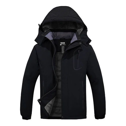 Skieer Men's Mountain Waterproof Ski Jacket Winter Rain Jacket Warm Fleece Snow Coat