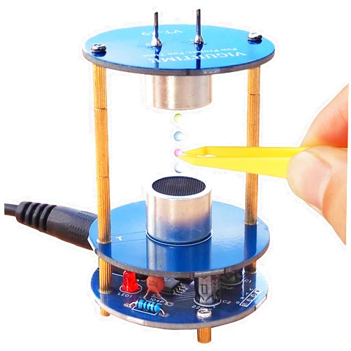 VIGURTIME DIY Ultrasonic Suspension Solder Project Kit for Electronic Soldering Practice and Learning, Mini Cool Acoustic Levitator, DIP Version, Great STEM Project and Gift by VIGURTIME