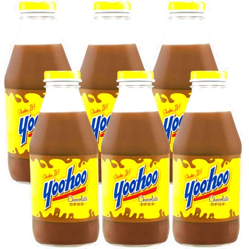 Yoohoo Chocolate Drink, Shake It, 15.5oz Glass Bottle (Pack of 6, Total of 93 Fl Oz)