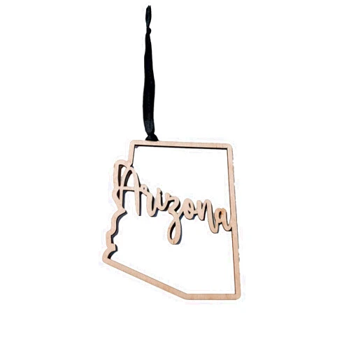 Define Design 11 Arizona Christmas Ornament State Ornament Rustic Ornament Wood Ornament Country Christmas